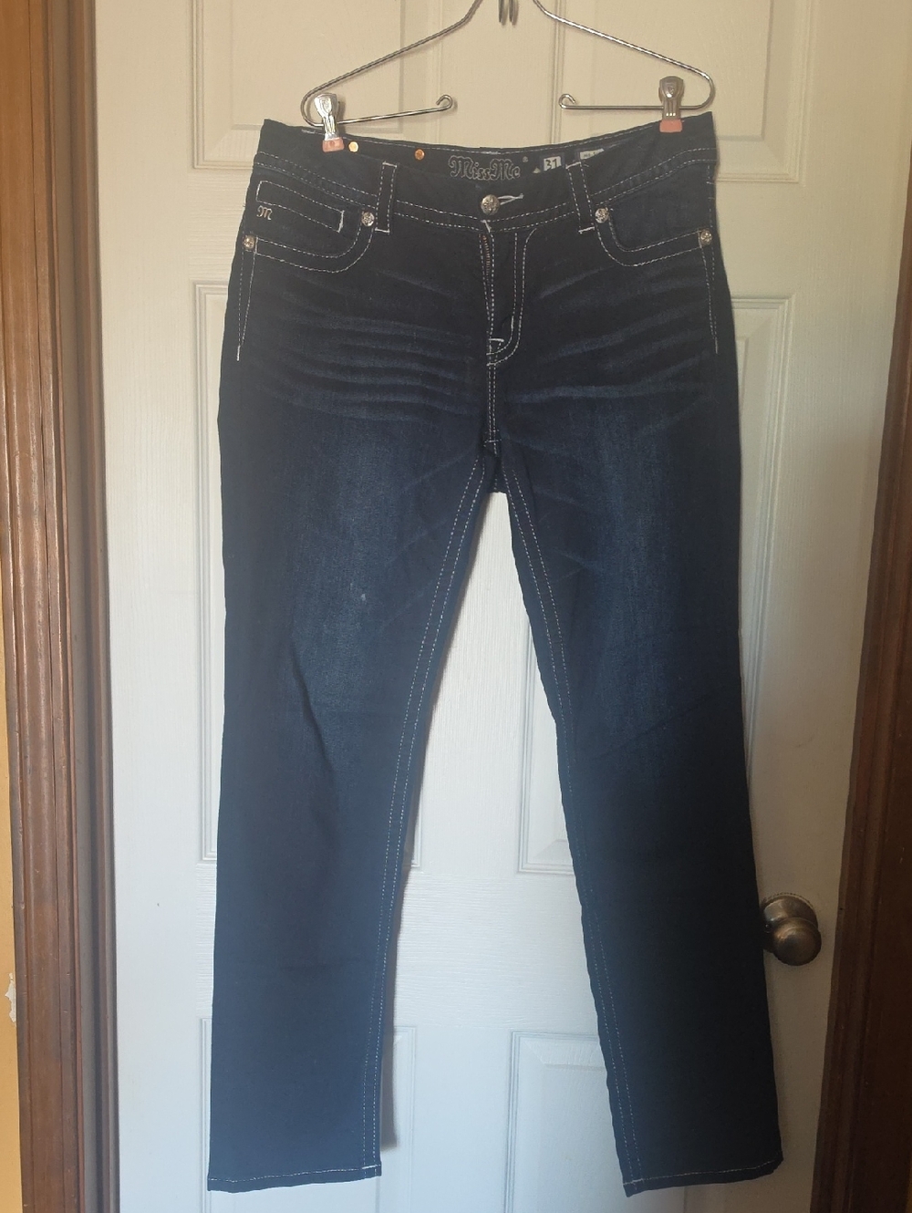 Miss Me Dark Indigo Straight Leg Jeans